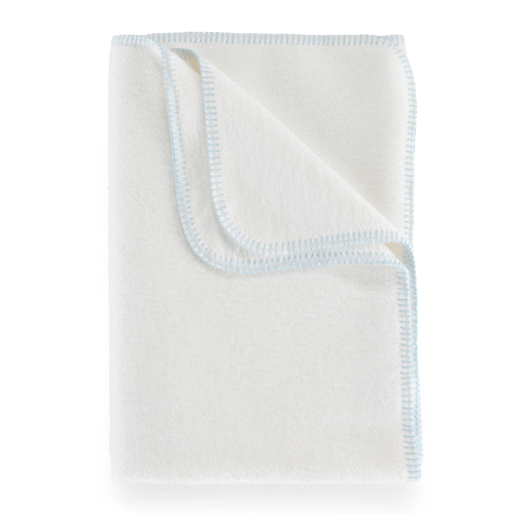 PEACOCK ALLEY COTTON BABY BLANKET BLUE