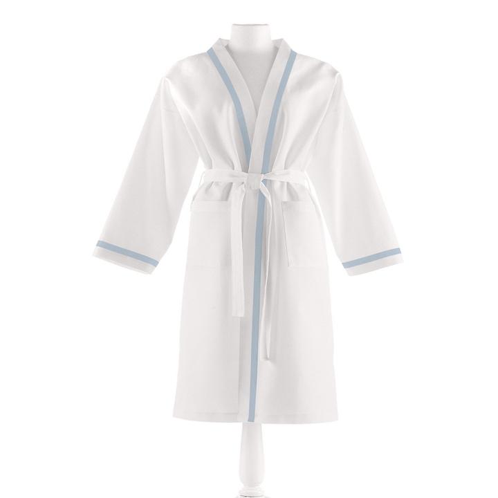 PEACOCK ALLEY PIQUE BATHROBE SKY