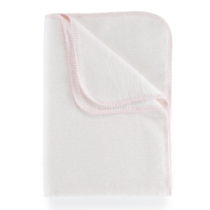 PEACOCK ALLEY COTTON BABY BLANKET  PINK