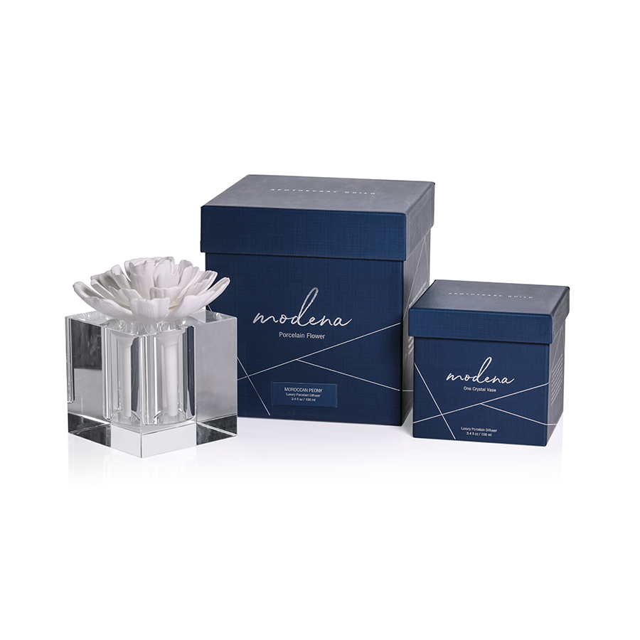 MODENA LARGE DIFFUSER GIFT SET:  MOROCCAN PEONY