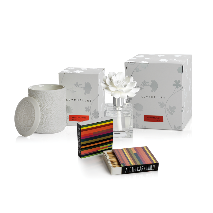 APOTHECARY GUILD SEYCHELLES GIFT SET:  MOROCCAN PEONY