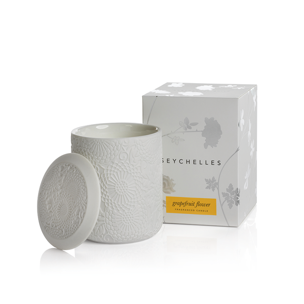 APOTHECARY GUILD SEYCHELLES FRAGRANCED CANDLE:  GRAPEFRUIT FLOWER