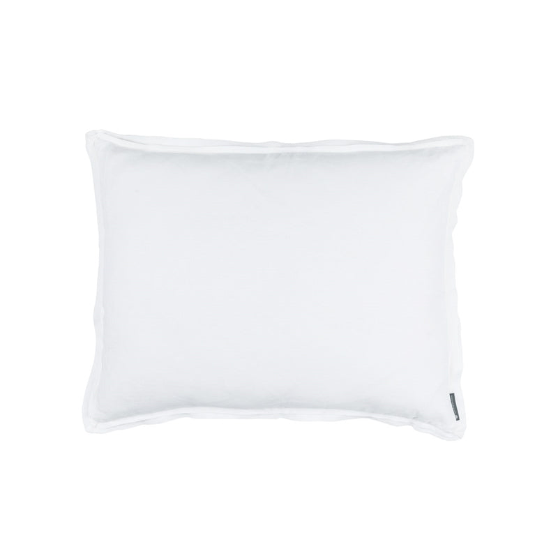BLOOM STANDARD DOUBLE FLANGE PILLOW WHITE LINEN 20X26 (INSERT INCLUDED)
