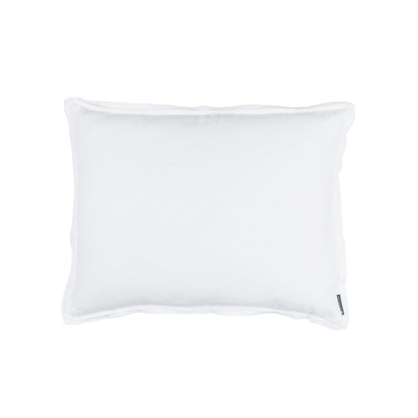 BLOOM STANDARD DOUBLE FLANGE PILLOW WHITE LINEN 20X26 (INSERT INCLUDED)