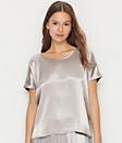 PJ HARLOW ROXXY All Satin Tee DARK SILVER